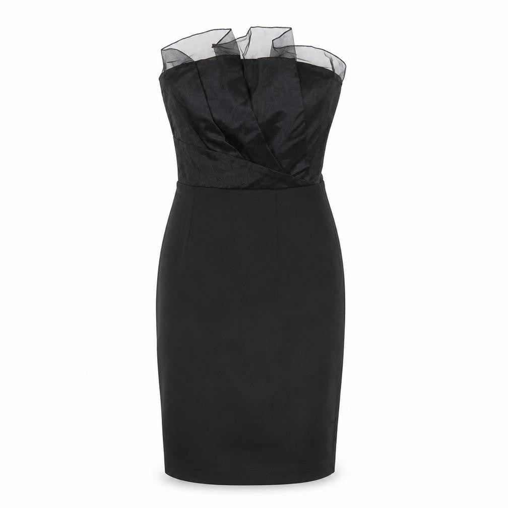 Front view of Love women’s black pencil dress, size XS