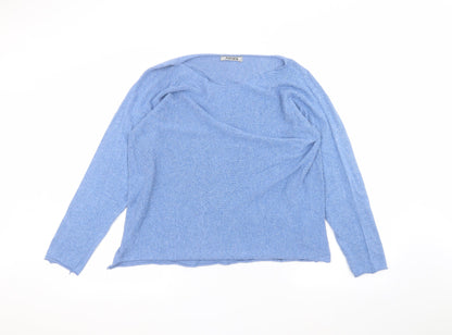 Alexara Womens Blue   Basic T-Shirt Size L