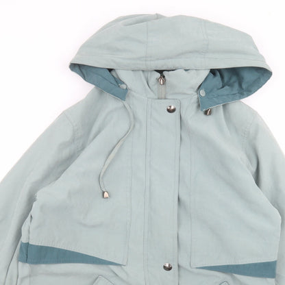 Womens UK Size 10 BHS Grey Parka Coat