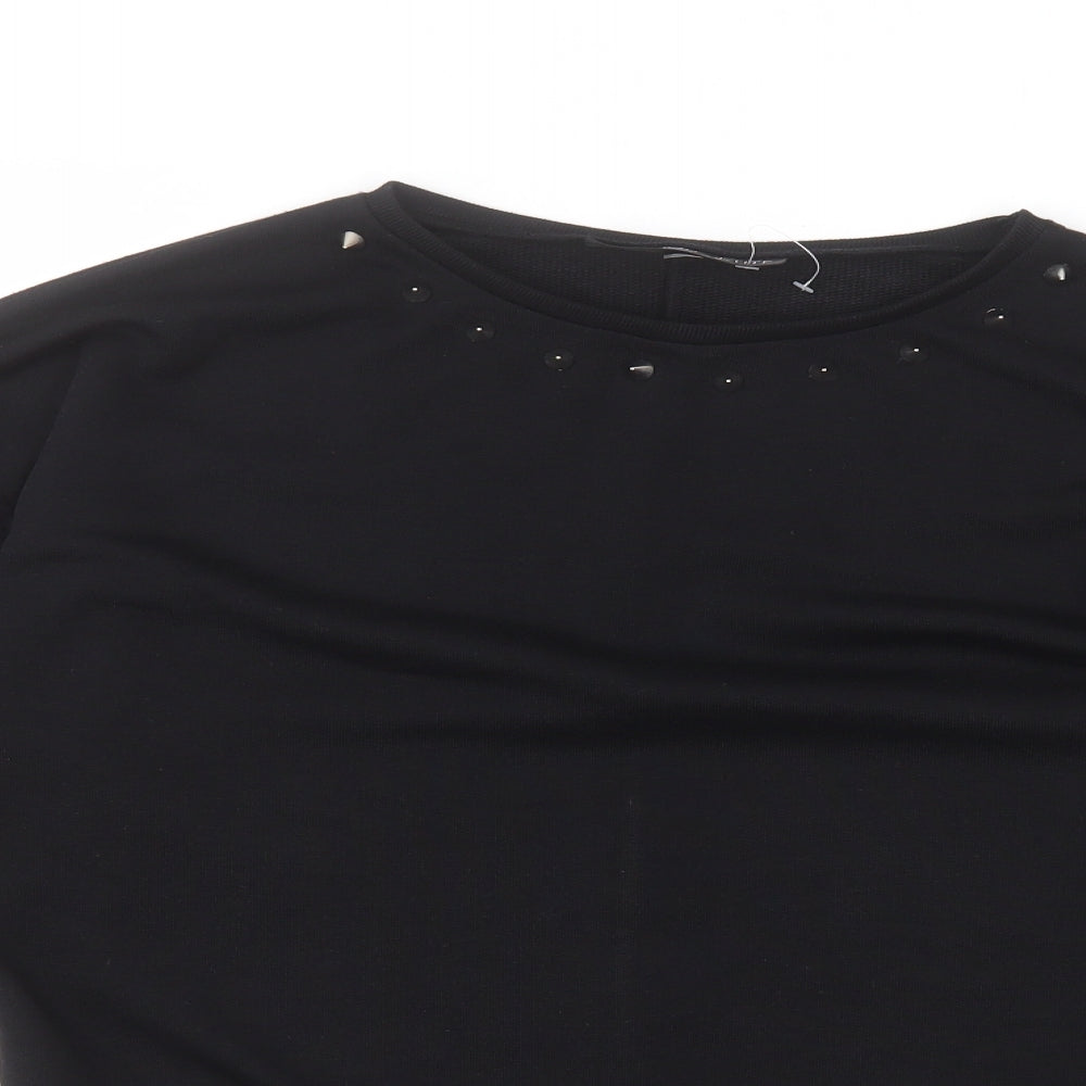 Womens UK Size 8 Topshop Black Pullover Jumper