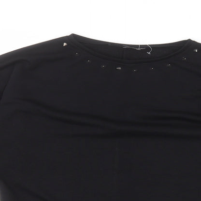 Womens UK Size 8 Topshop Black Pullover Jumper