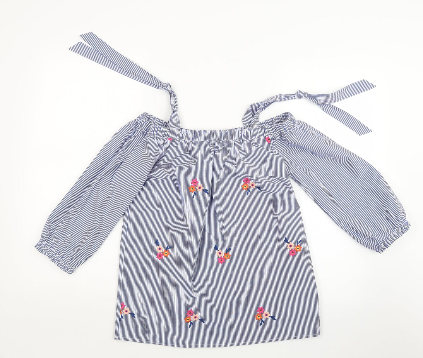 Womens UK Size 8 Dorothy Perkins Blue Basic Blouse