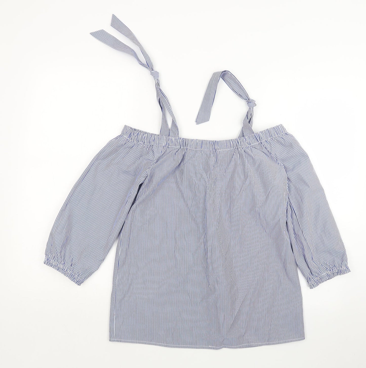 Womens UK Size 8 Dorothy Perkins Blue Basic Blouse