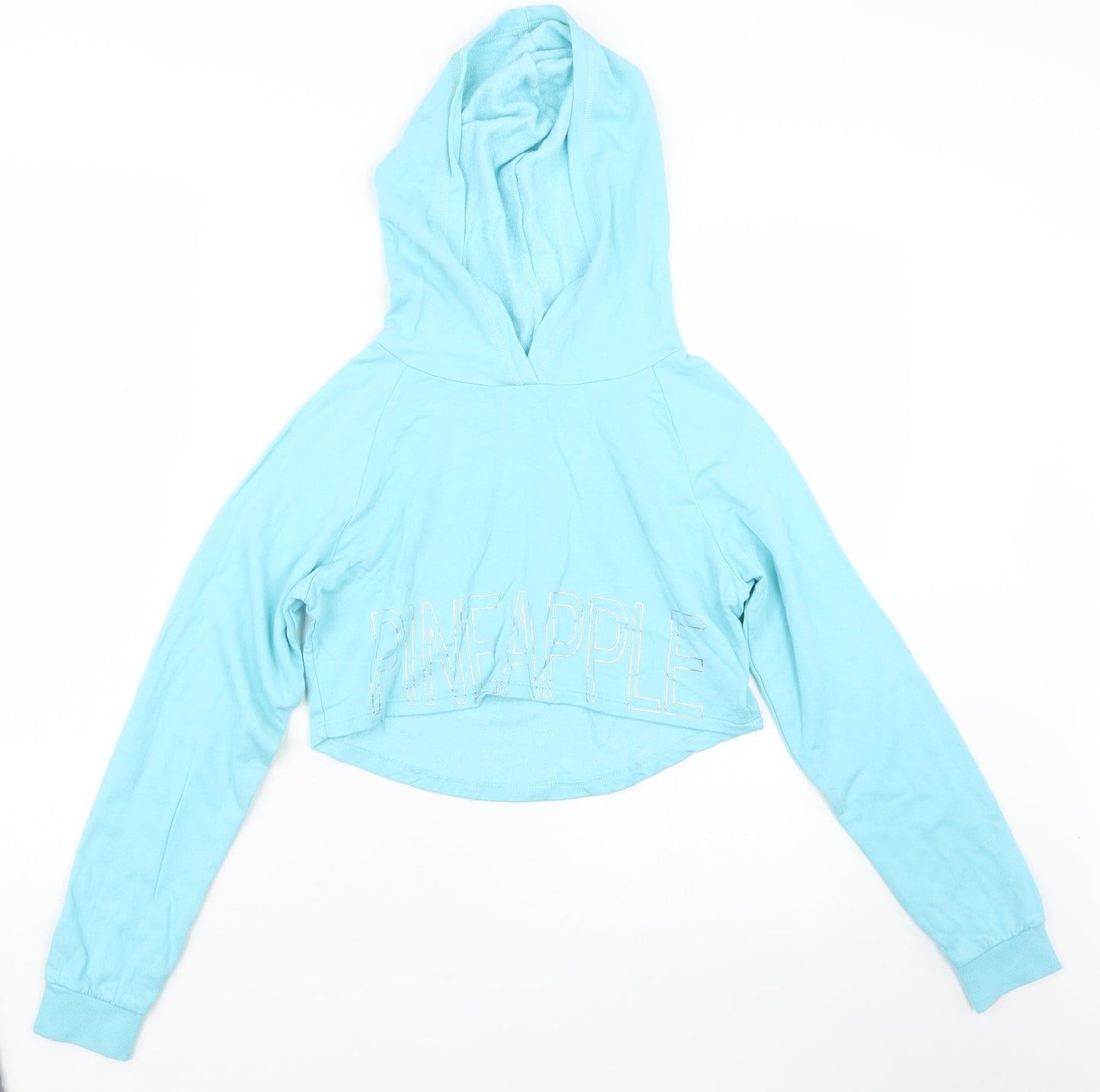 Pineapple Girls Blue   Pullover Hoodie Size 11-12 Years