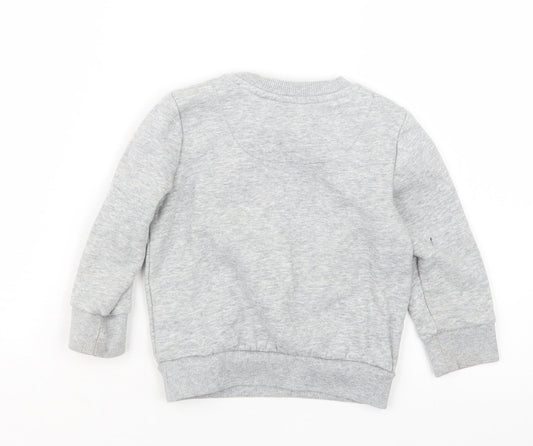 F&F Boys Grey   Pullover Jumper Size 18-24 Months