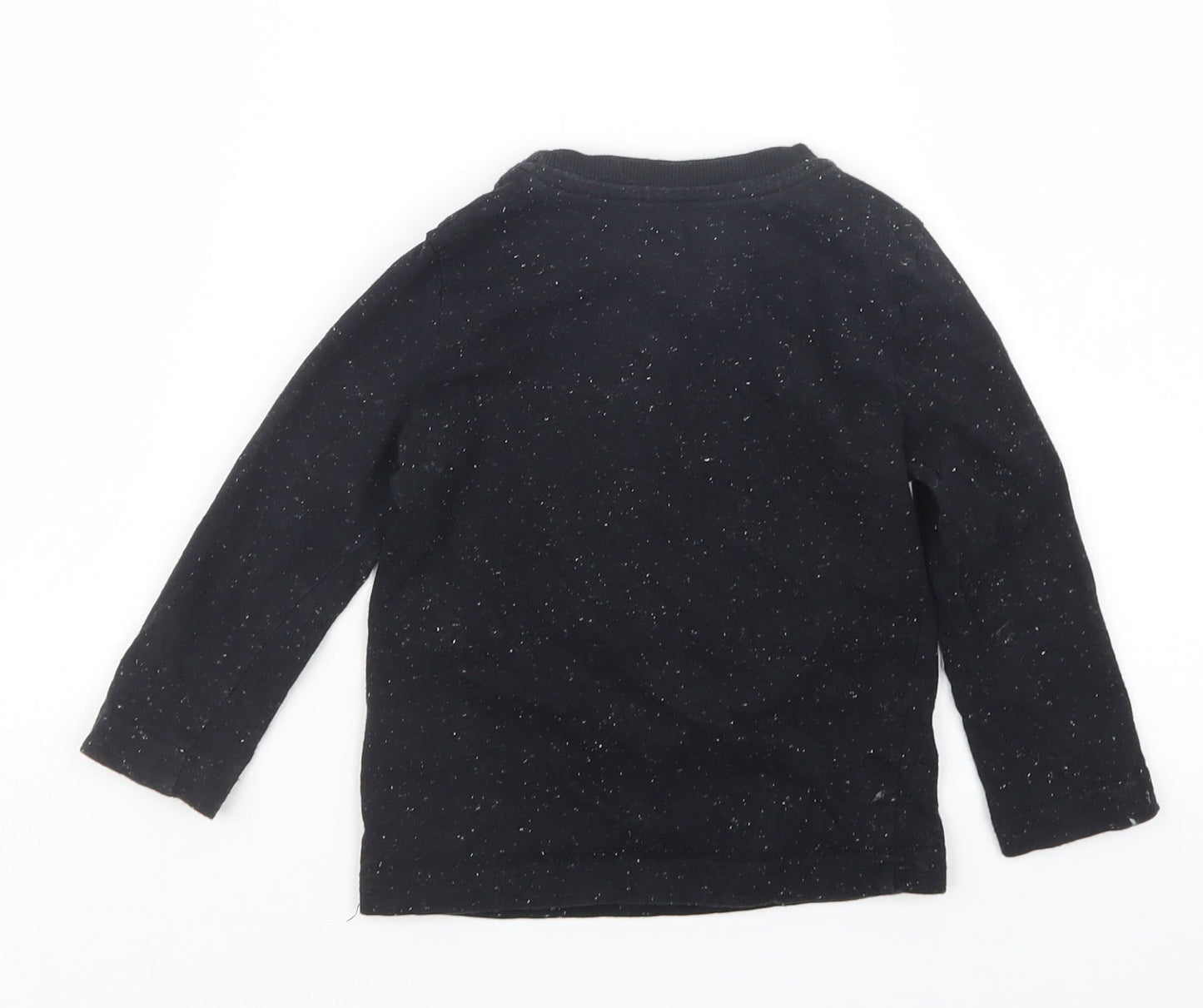 F&F Boys Black Geometric  Babydoll Pyjama Top Size 18-24 Months