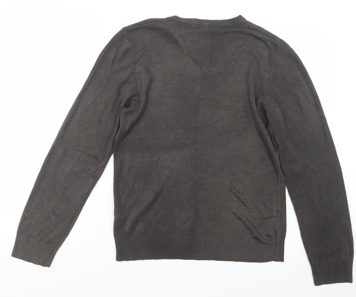 Marks and Spencer Mens Brown  Knit Pullover Jumper Size S