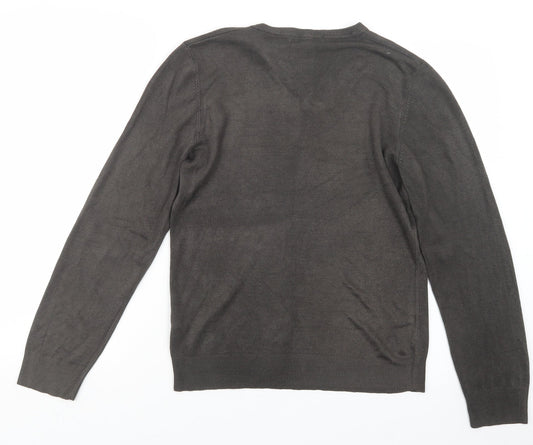 Marks and Spencer Mens Brown  Knit Pullover Jumper Size S