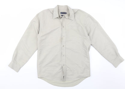 Armando Mens Beige    Button-Up Size S