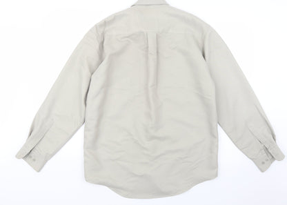 Armando Mens Beige    Button-Up Size S