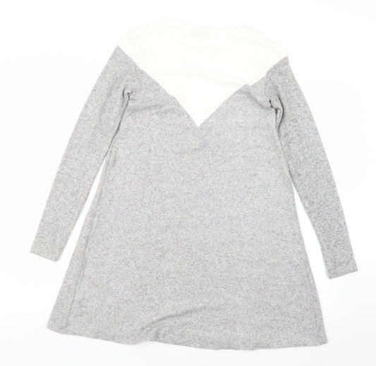 Stradivarius Womens Grey   Jumper Dress  Size S