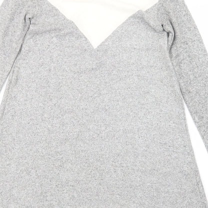 Stradivarius Womens Grey   Jumper Dress  Size S