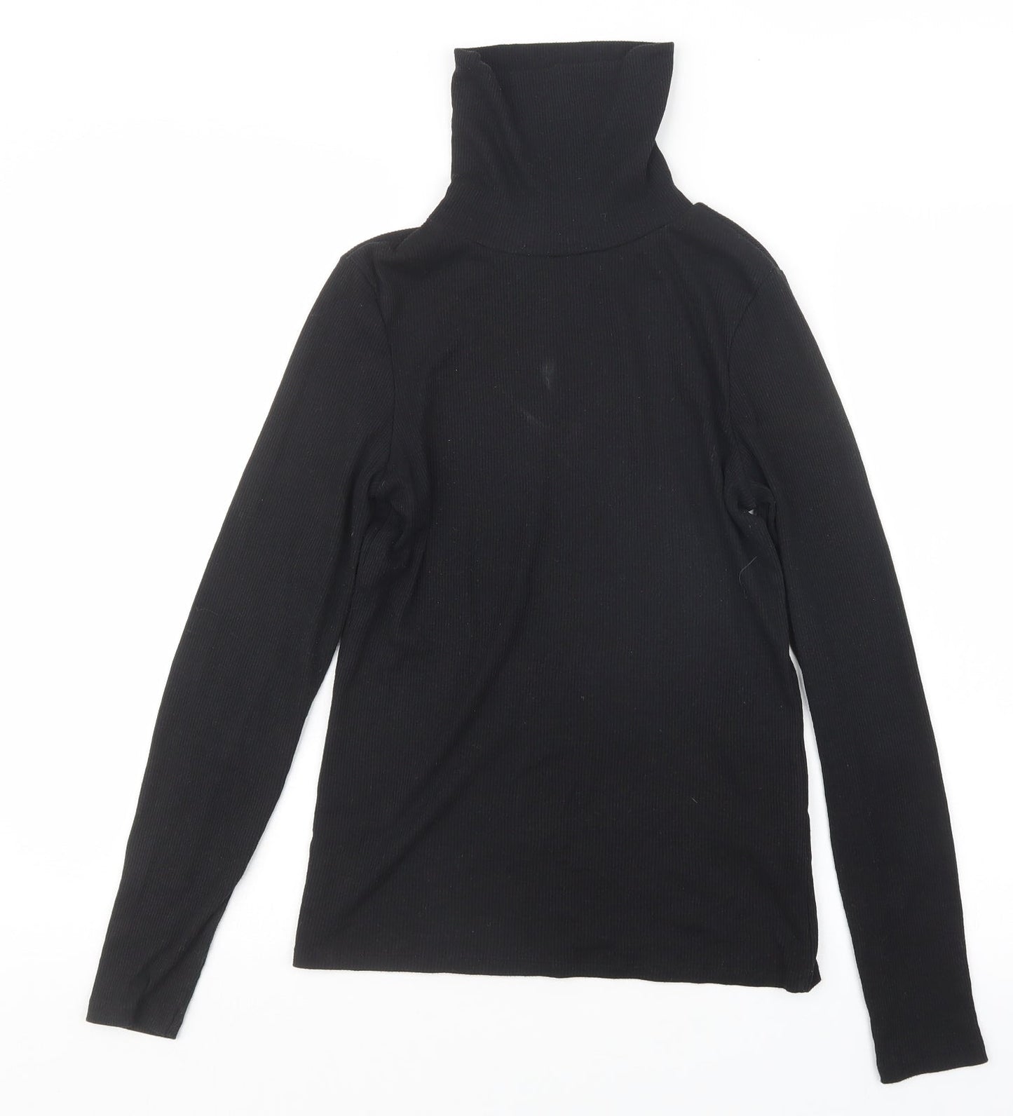 Womens UK Size 12 New Look Black Basic T-Shirt