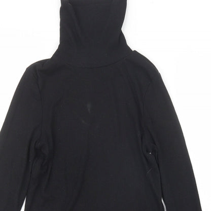 Womens UK Size 12 New Look Black Basic T-Shirt