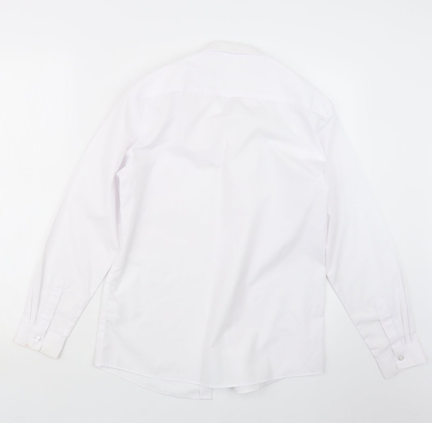 George] Boys White   Basic Button-Up Size 13-14 Years