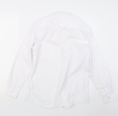 George] Boys White   Basic Button-Up Size 13-14 Years