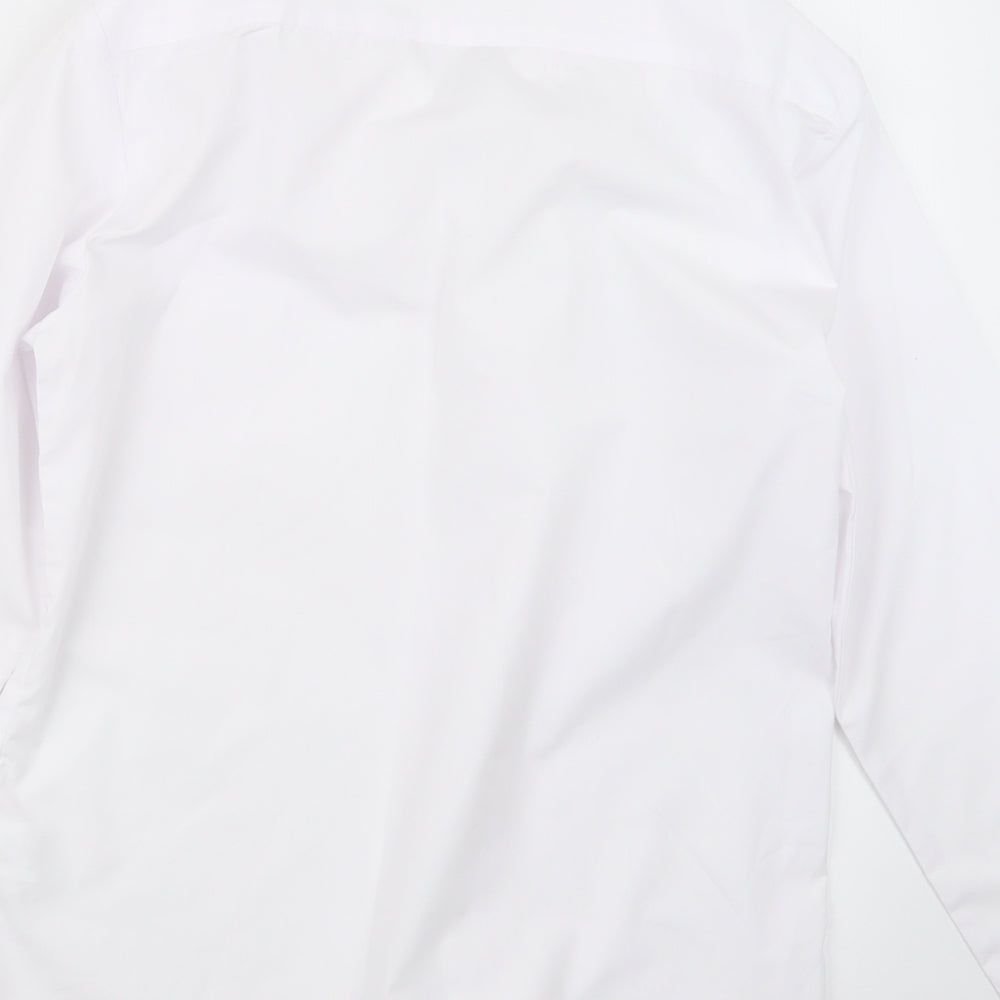 George] Boys White   Basic Button-Up Size 13-14 Years