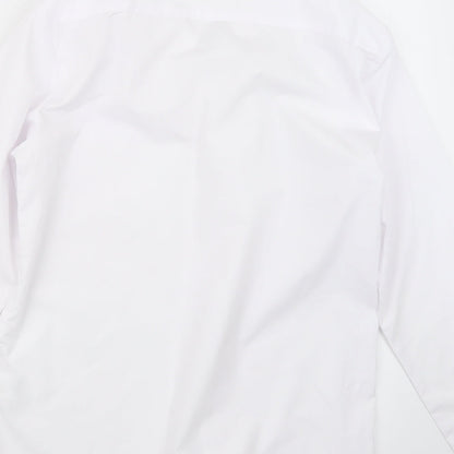 George] Boys White   Basic Button-Up Size 13-14 Years