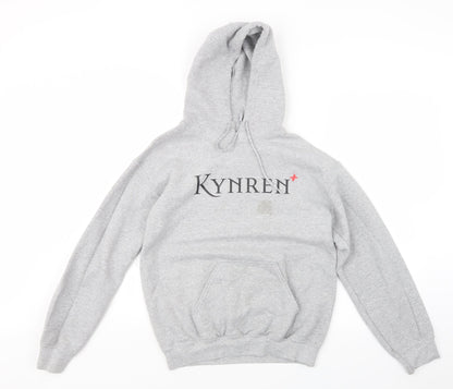 Mens UK Size S Gildan Grey Pullover Hoodie