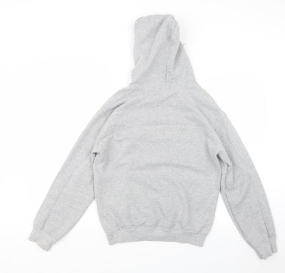 Mens UK Size S Gildan Grey Pullover Hoodie