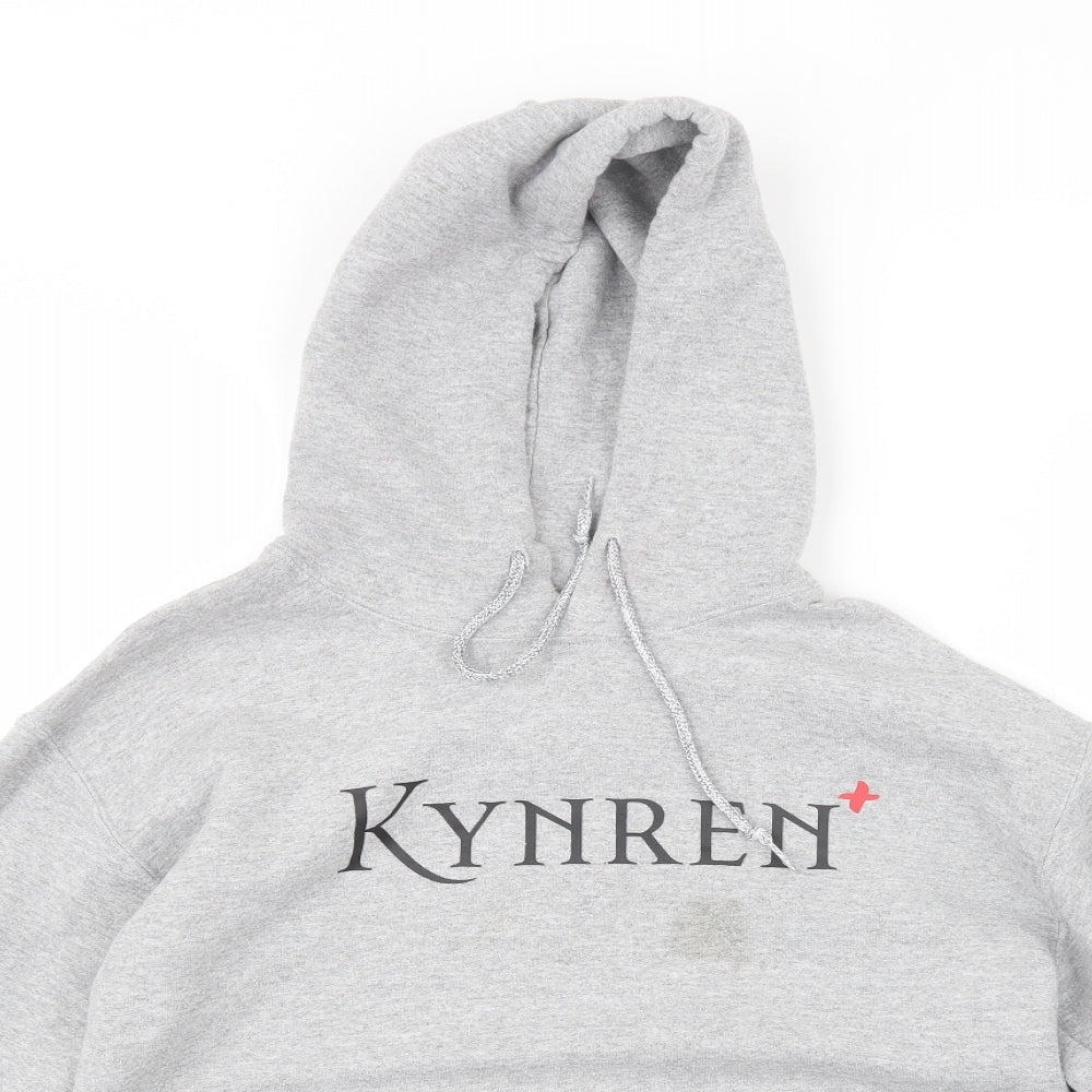 Mens UK Size S Gildan Grey Pullover Hoodie