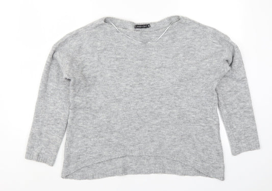 Womens UK Size M Preworn Grey Pullover Jumper