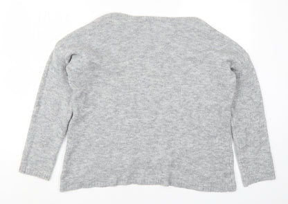 Womens UK Size M Preworn Grey Pullover Jumper