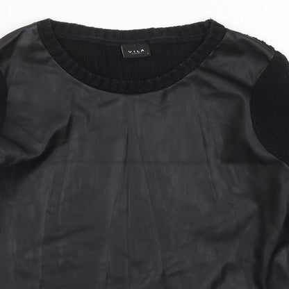 Womens UK Size L VILA Black Pullover Jumper