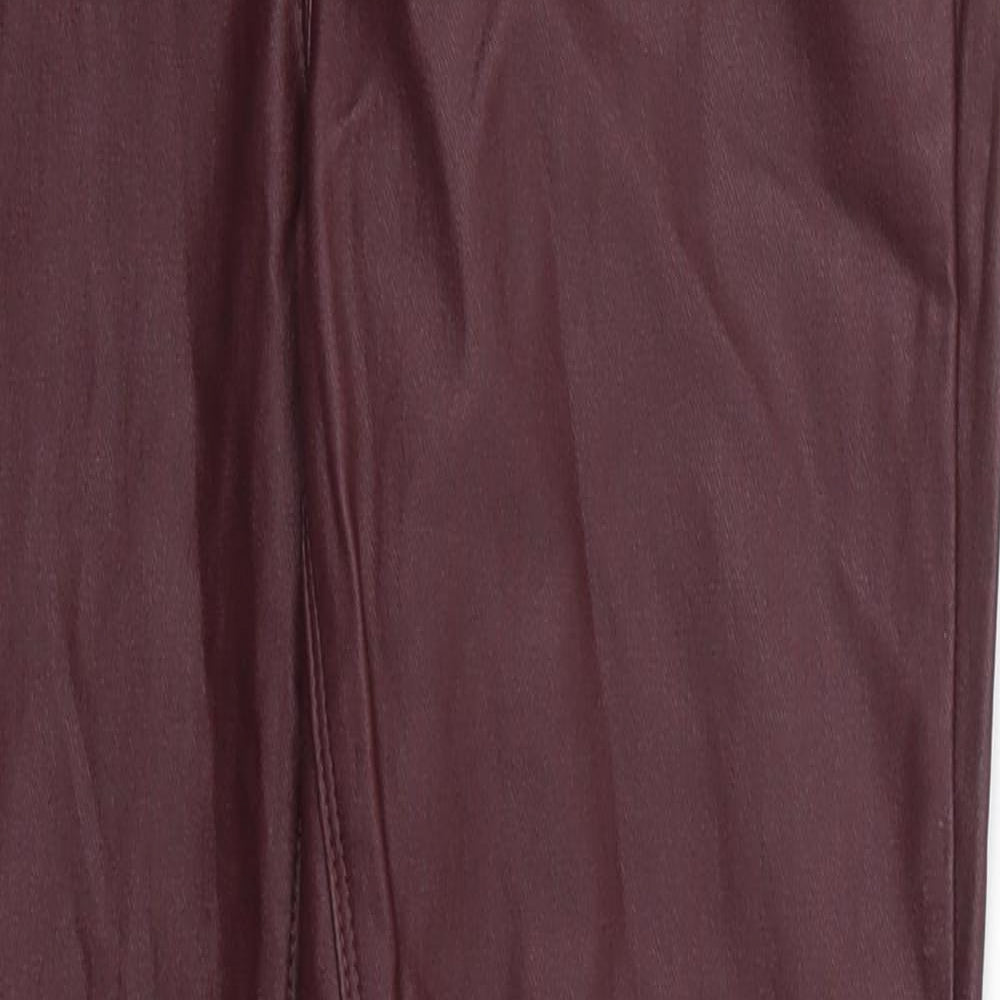 Womens UK Size 12 NEXT Regular Fit Carrot Red Trousers