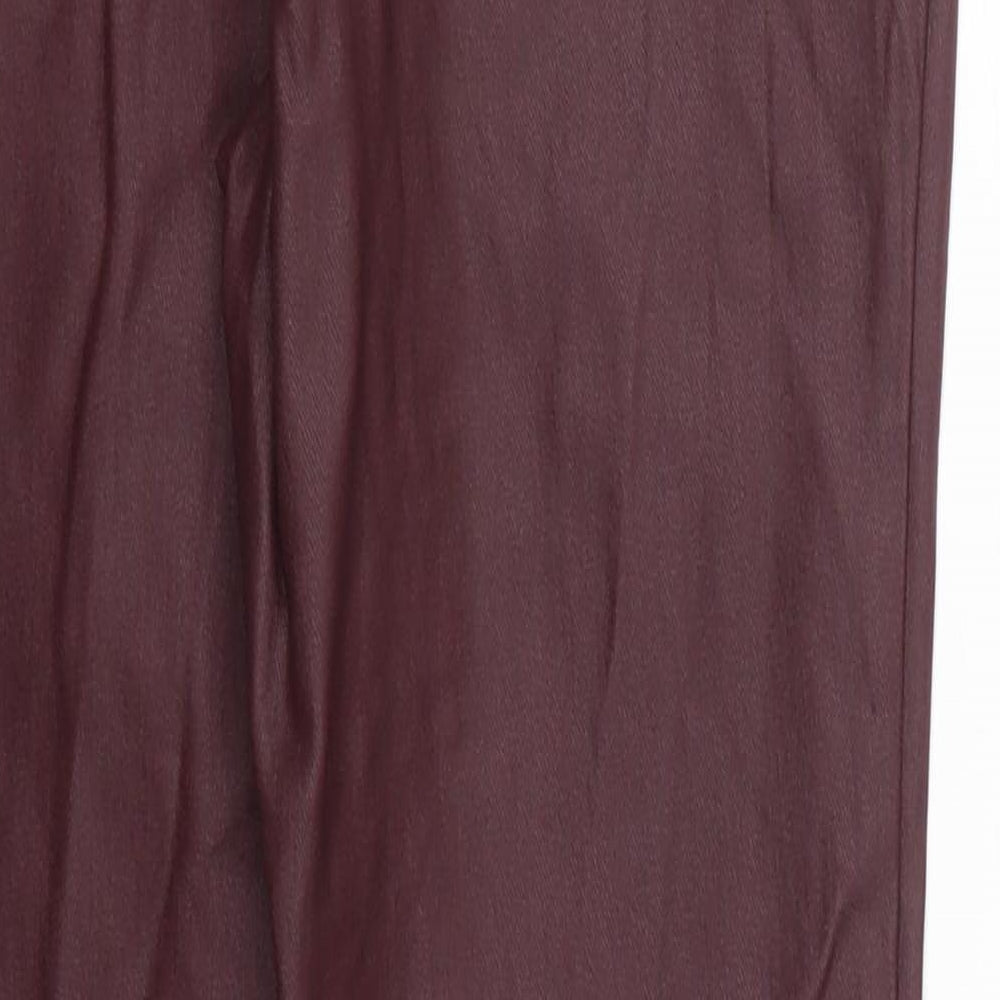 Womens UK Size 12 NEXT Regular Fit Carrot Red Trousers