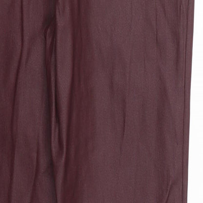 Womens UK Size 12 NEXT Regular Fit Carrot Red Trousers
