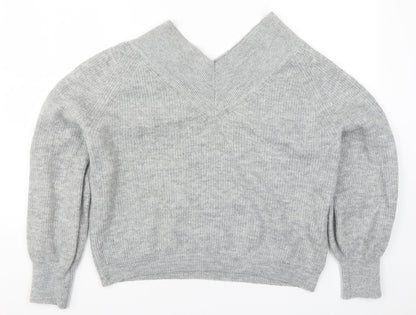 Womens UK Size 14 Marks and Spencer Grey Pullover Jumper