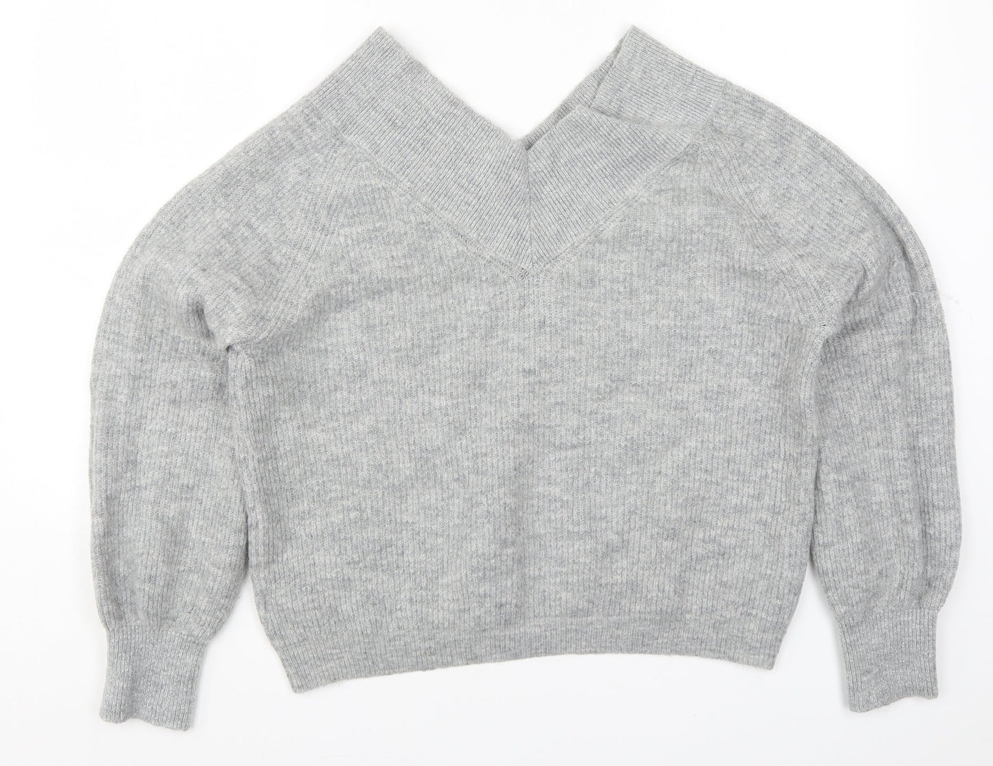 Womens UK Size 14 Marks and Spencer Grey Pullover Jumper