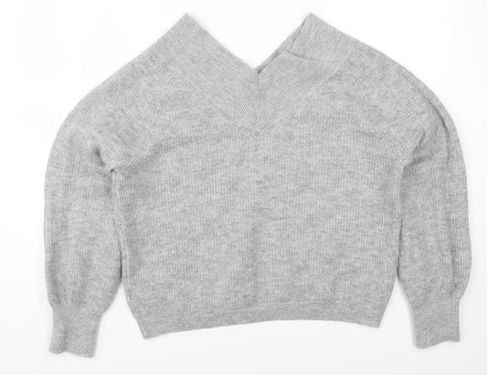 Womens UK Size 14 Marks and Spencer Grey Pullover Jumper