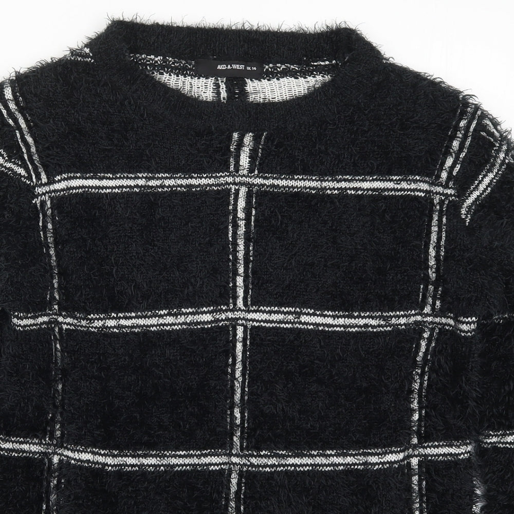 Womens UK Size 14 AKD A WEST Black Pullover Jumper