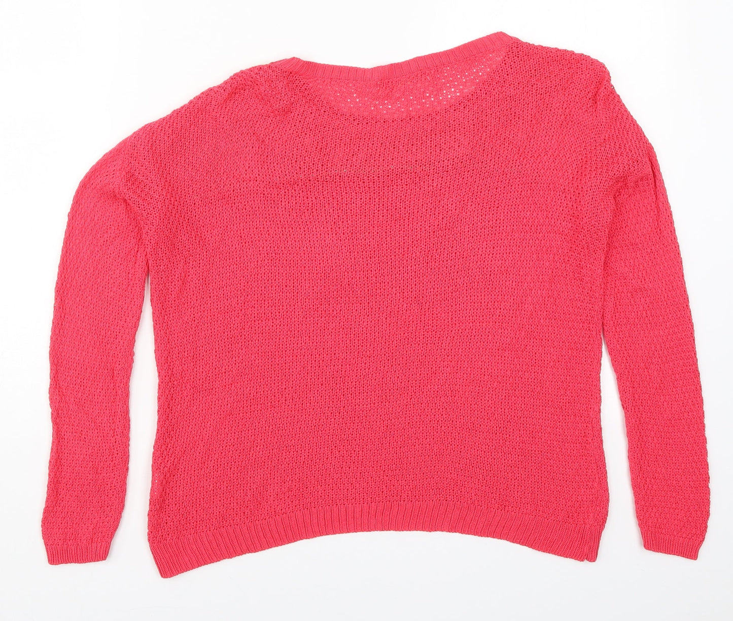 Novo Style Womens Pink  Knit Pullover Jumper Size 14