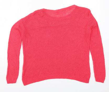 Novo Style Womens Pink  Knit Pullover Jumper Size 14