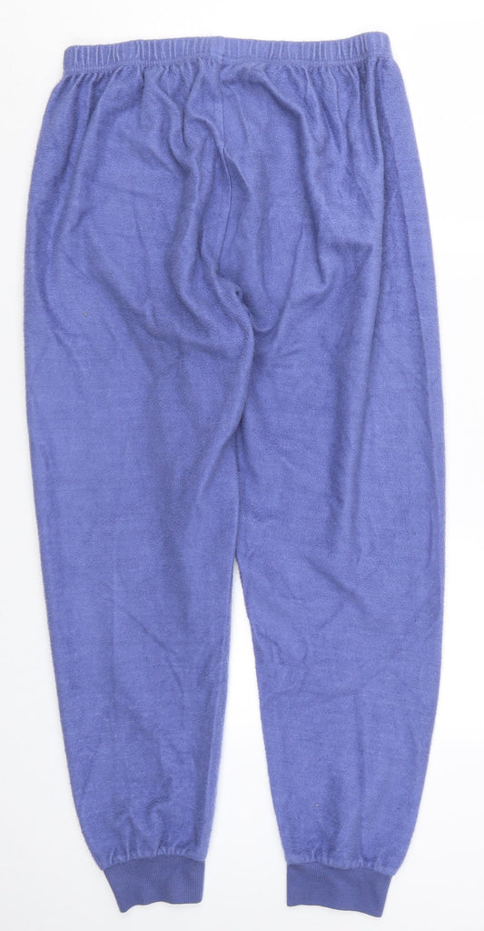 Womens UK Size L Preworn Regular Fit  Purple Trousers