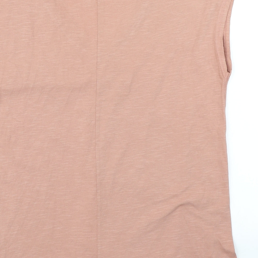 Womens UK Size 10 River Island Pink Basic T-Shirt