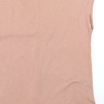 Womens UK Size 10 River Island Pink Basic T-Shirt