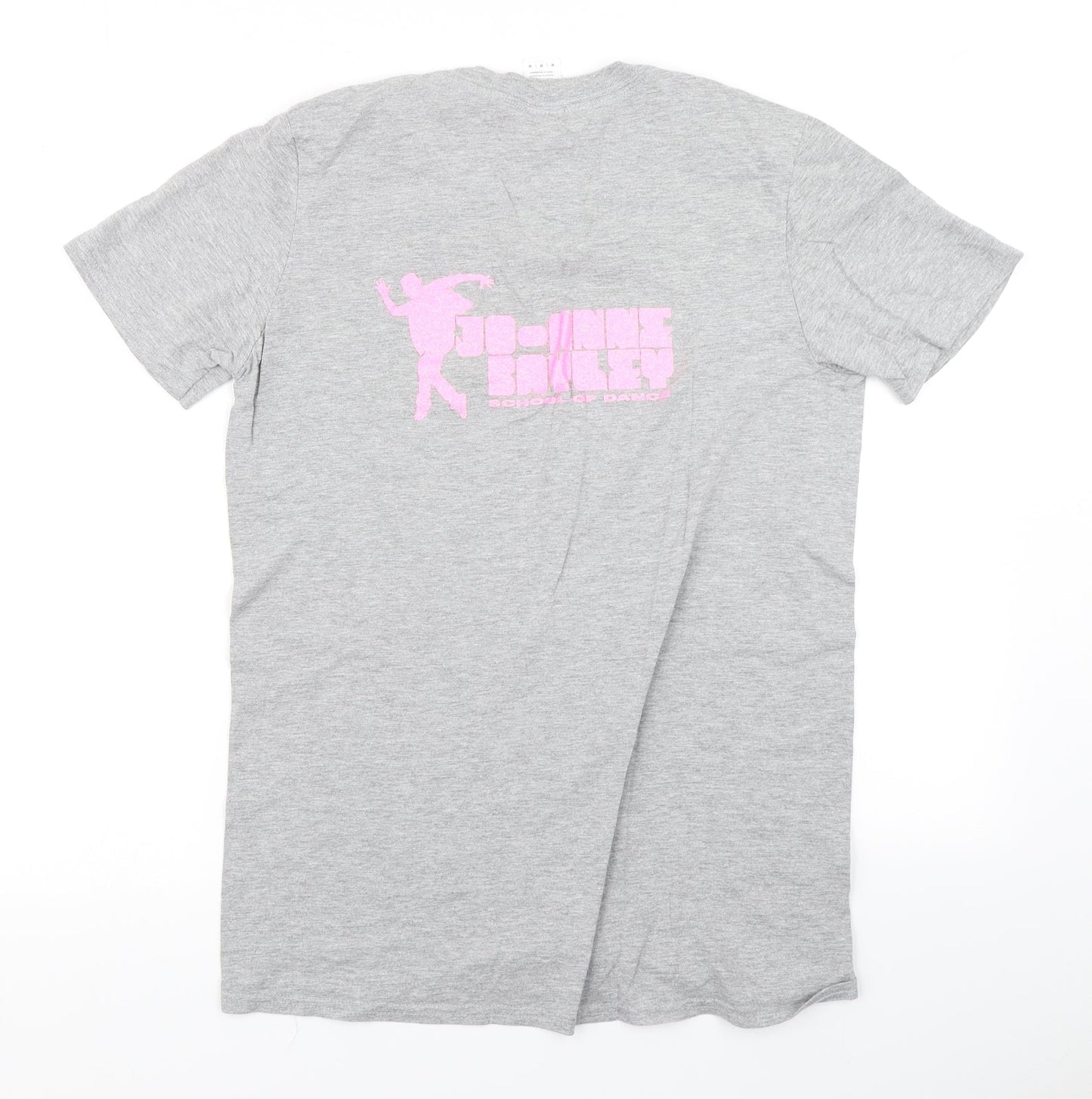 Womens UK Size M Gildan Grey Basic T-Shirt