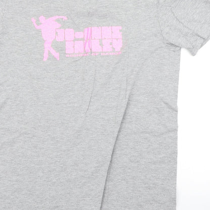 Womens UK Size M Gildan Grey Basic T-Shirt