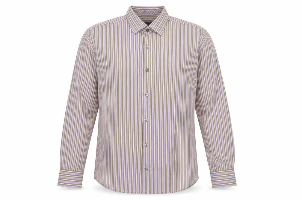 Mens UK Size L NEXT Purple  Button-Up Long Sleeve Casual Shirt