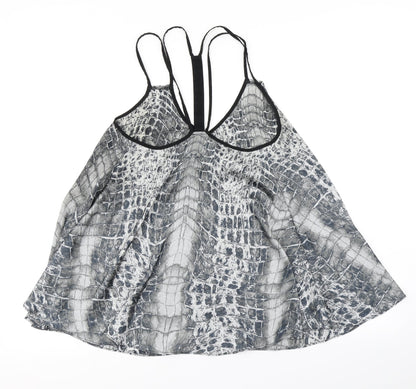 Womens UK Size 8 River Island Grey Camisole Blouse