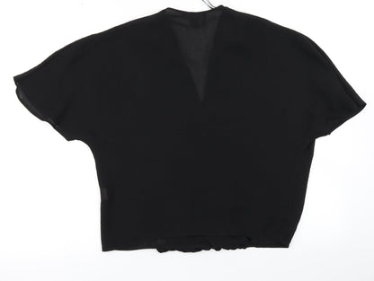 Womens UK Size 4 Atmosphere Black Basic Blouse