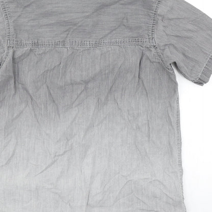 TU Boys Grey   Basic Button-Up Size 8 Years  - Ombre