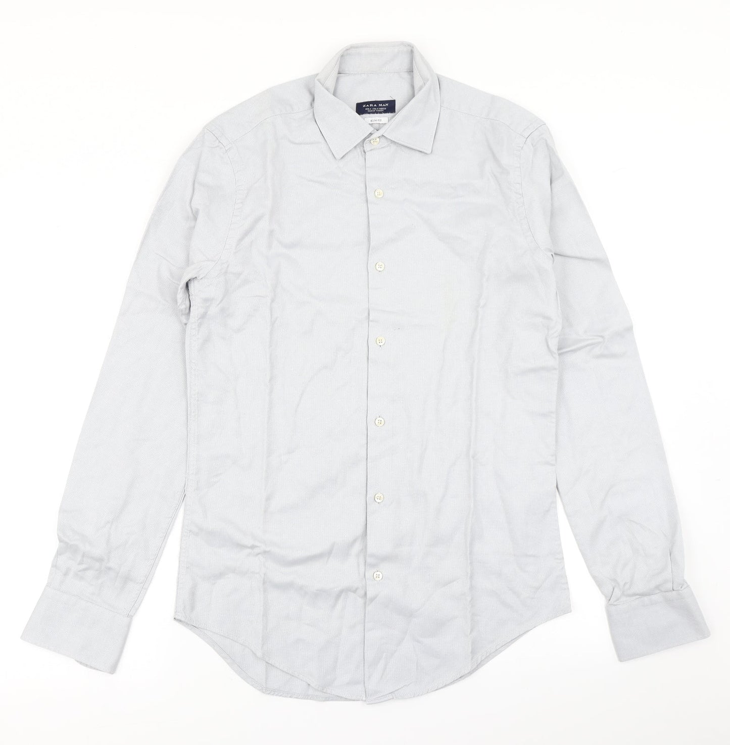 Zara Mens Blue    Dress Shirt Size S