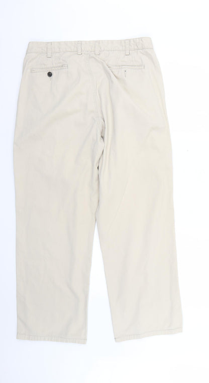 Maine Mens Beige   Trousers  Size 36 L27 in