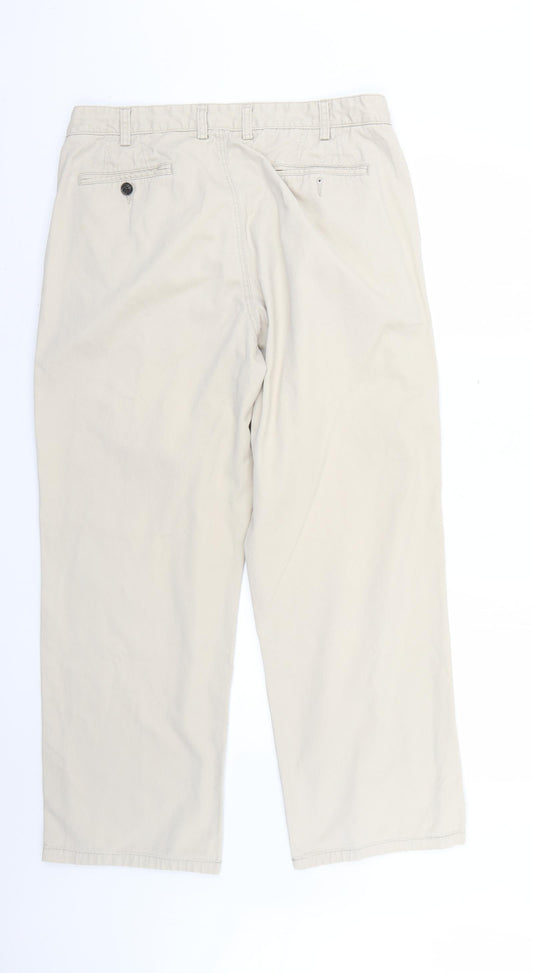 Maine Mens Beige   Trousers  Size 36 L27 in