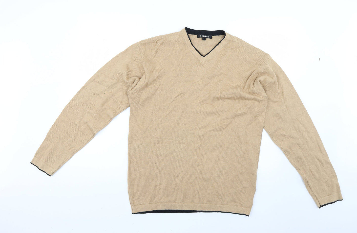 George Mens Beige   Pullover Jumper Size S